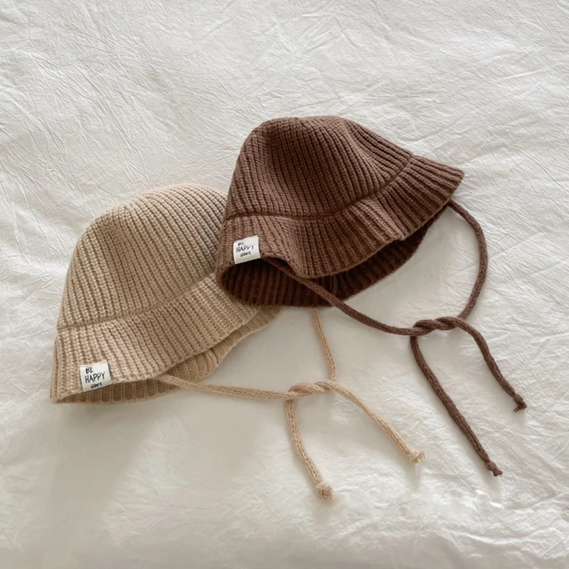 N80C Fisherman Hat for Infant Toddlers Korean Baby Big Brim Basin Hat