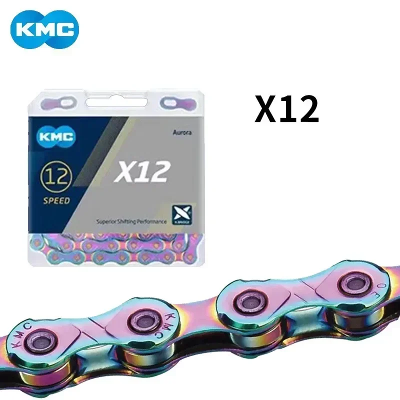 KMC Aurora Bicycle Chain X10 X11 X12 MTB Chains 10S 11S 12S Road MTB Bike Current Mountain Bikes Curren for Shimano SRAM Parts