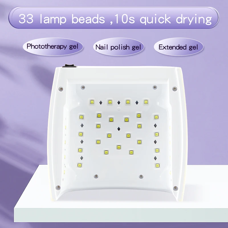 72W UV LED Nail Lamp Nail Dryer Gel Polish Curing UV Lamp With Bottom 10s/30s/60s/90s Time Auto Sensing Lamp For Nail Dryer