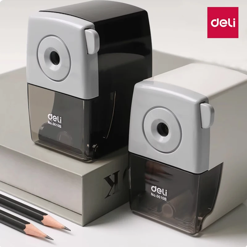 Deli Rotary Pencil Sharpener Pencil Cutter Office School Table Sharperners Stationery