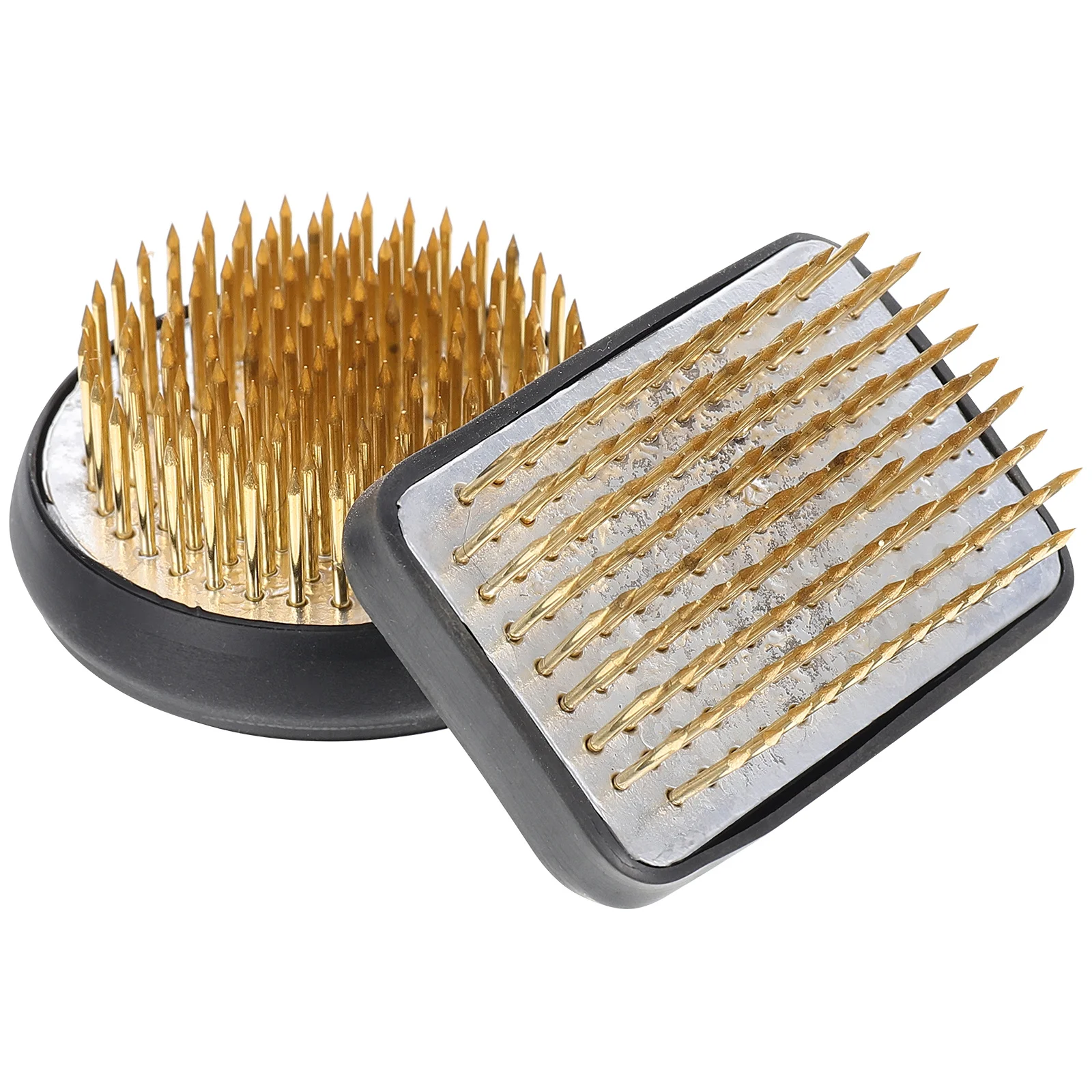 

2 pcs Copper Floral Fixation Needle Holder Dense Design Long Lasting Flower Arrangement Tool For Diy Flower Art Stable Branch