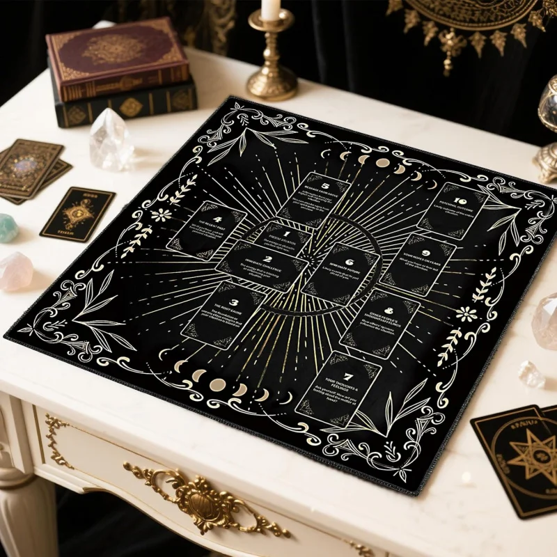 Altarpiece Cloth Tarot Card Cloth Celtic Cross Tarot Mat Washable Tablecloth Reading Home Decoration