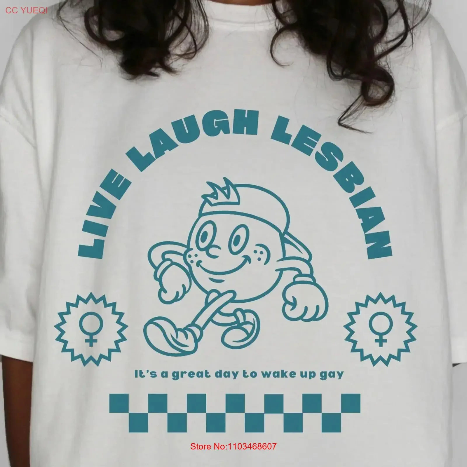 LIVE LAUGH LESBIAN Футболка Pride Dyke A Great Day To Wake Up Gay Butch винтажный стираный топ для повседневной носки унисекс повседневный