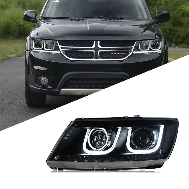 

Suitable for Dodge Journey 2009-2015 headlight assembly modified LED daytime running lights turn signal lens xenon headlights