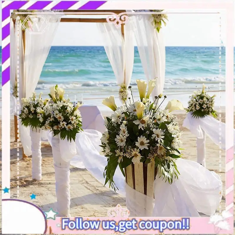 Y74A-2 قطعة حامل زهور قفص رغوة الأزهار مع رغوة الأزهار لقفص الزهور وعاء لترتيب الزهور محور الطاولة #3