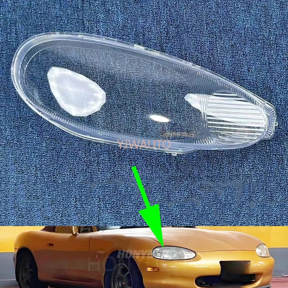 

Для Mazda MX-5 Miata Roadster 1998 1999 2000 2001 крышка фары автомобиля линза стекло замена переднего авто корпуса