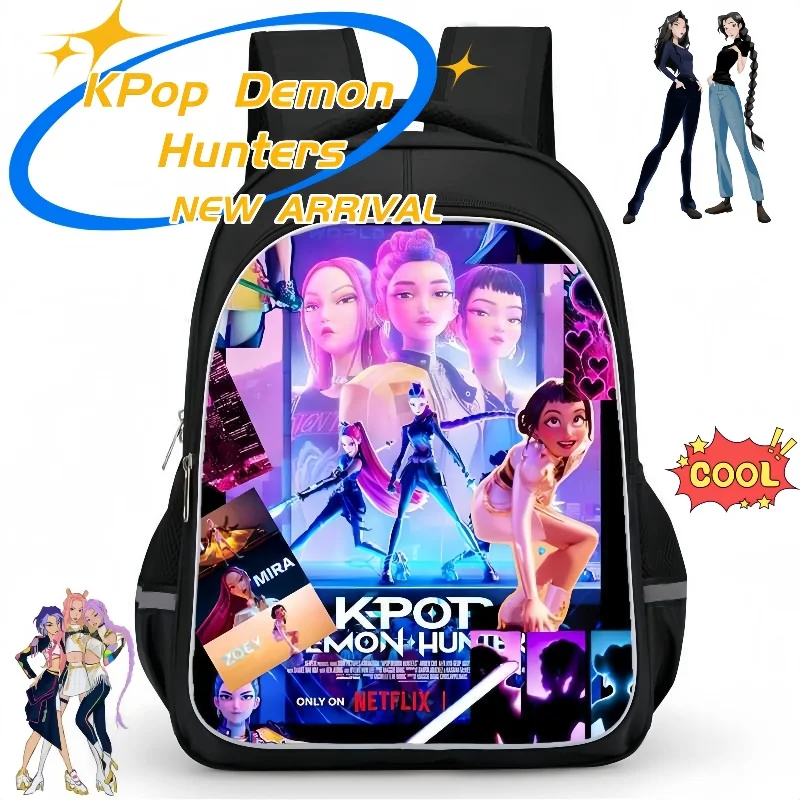 

KPop охотники на демонов Руми Мира рюкзак милый мультфильм персонализированный креативный модный школьный рюкзак большой емкости подарок на день рождения