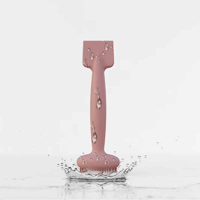 DIY hand-held integrated double-headed silicone mask brush mud film smear clean beauty face tool brush