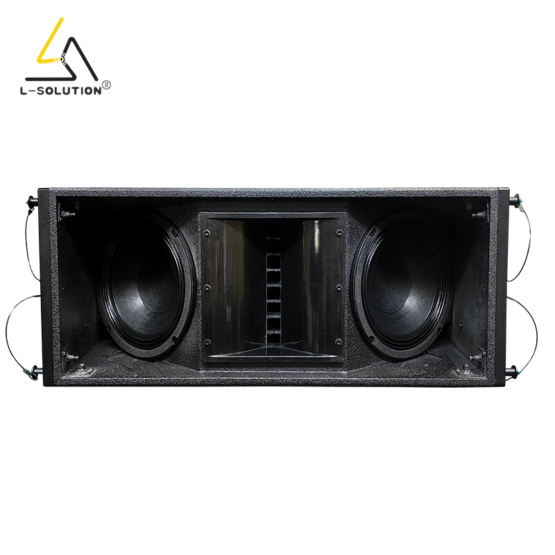 L-Solution 6-Piece DJ Audio Sounds System Dual 10 Inch 2-Way Active Line Array Stage Speaker With Neodymium Magnet Powered Box
