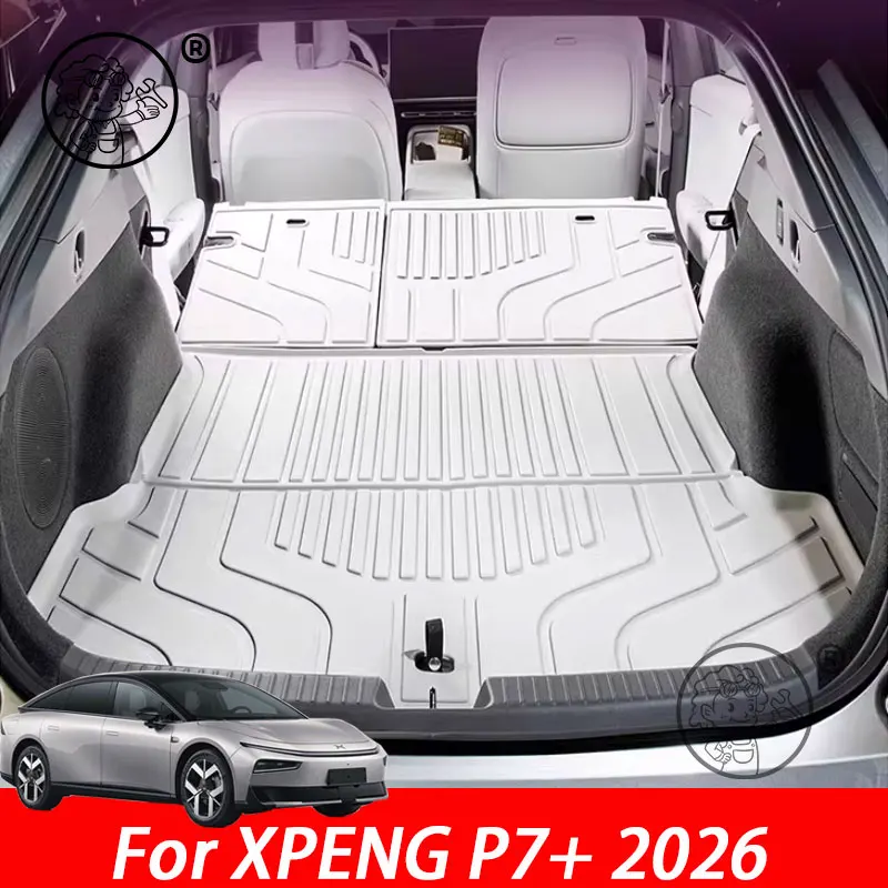 

For XPENG P7+ 2026 2027 Car Trunk Mats TPE Rear Boot Cargo Waterproof Trunk Carpet Storage Pad Protector Accessories