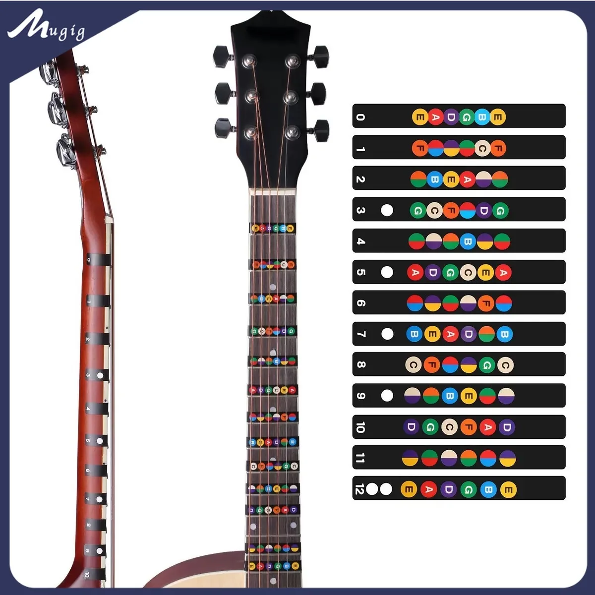 

1/5/10 шт., наклейки для гитары