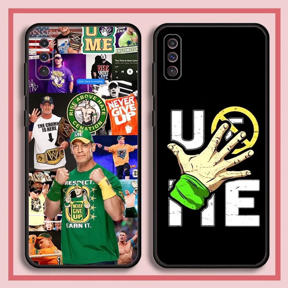 John Cena Wrestling Star Actor Phone Case For Samsung S23,23,22,30,21,10,9,Note20 Ultra,Lite,Ultra,5G,Plus,FE,Black Soft Case