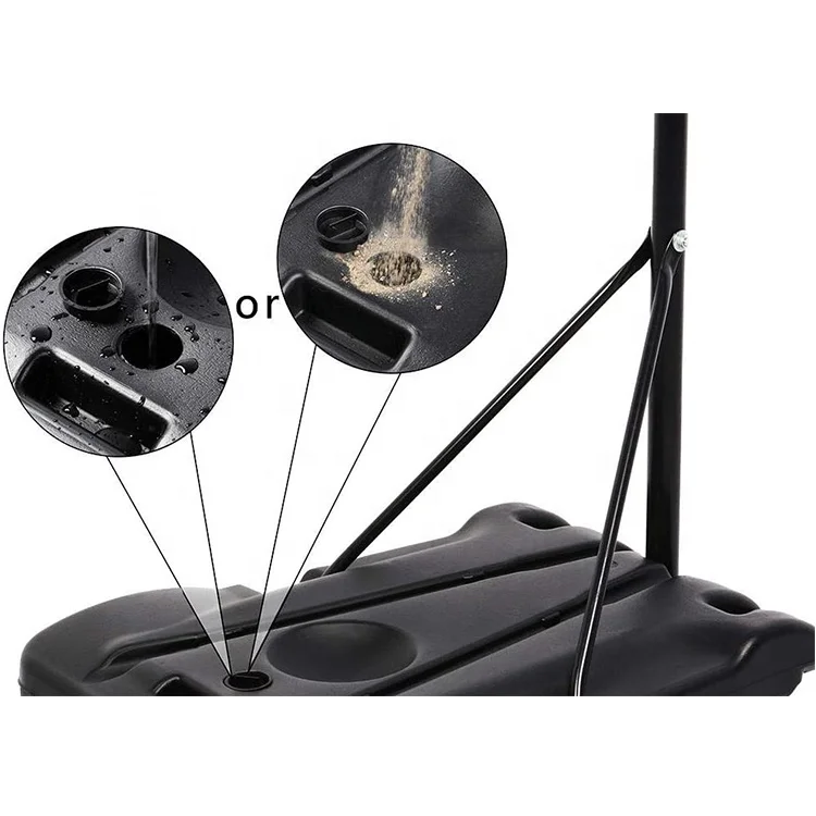 Wholesale Indoor Outdoor Height Adjustment Square Tube Movable Sports Equipment Basketball Hoop for Kids