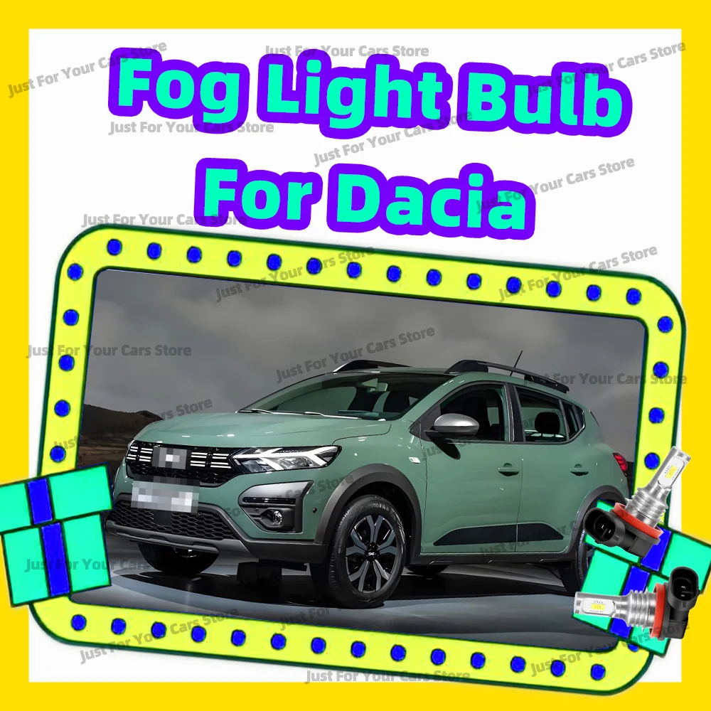 

2 шт. автомобильные передние противотуманные фары для Dacia Solenza Duster Sandero Lodgy Dokker Logan светодиодные противотуманные фары 6000K белый 12 В замена