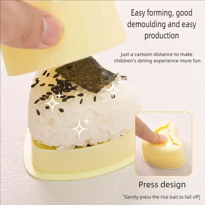 DIY baby rice ball mold, heart-shaped plum sushi mold, seaweed wrapped rice sushi tool