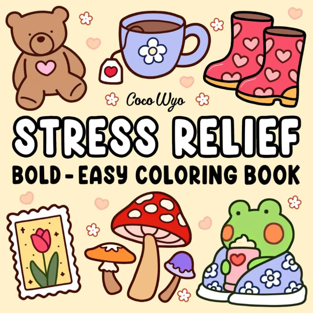 Coloring Book For Adults And Teens Halloween Theme Featuring Adorable Creepy Creatures In Cozy Moments For Relaxation Gift