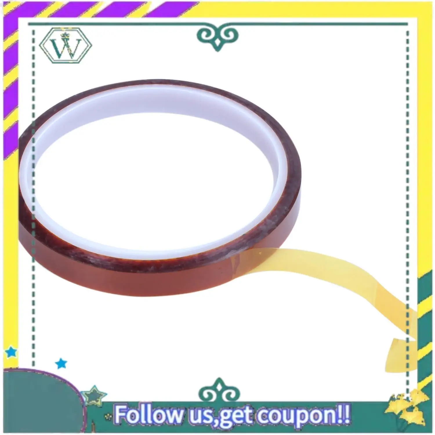 NEW 2 Pcs Green Plastic 7Cm Dia Sponge Finger Wet Money Cashier & 4 Rolls Heat Resistant Tape For 3D Sublimation Heat Press 10Mm