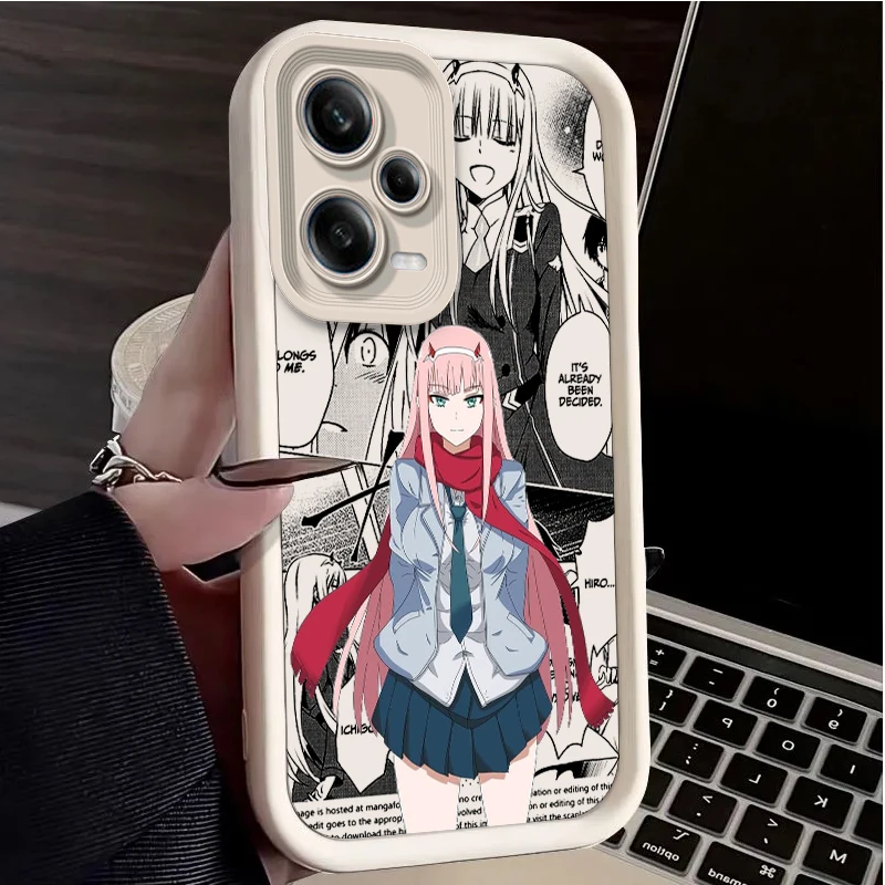 Darling In The Franxx Comics For Redmi Note 13 12 11T 11S 11E 10S 10T 9 8 7 Pro Plus Lite Eye Ladder Phone Case