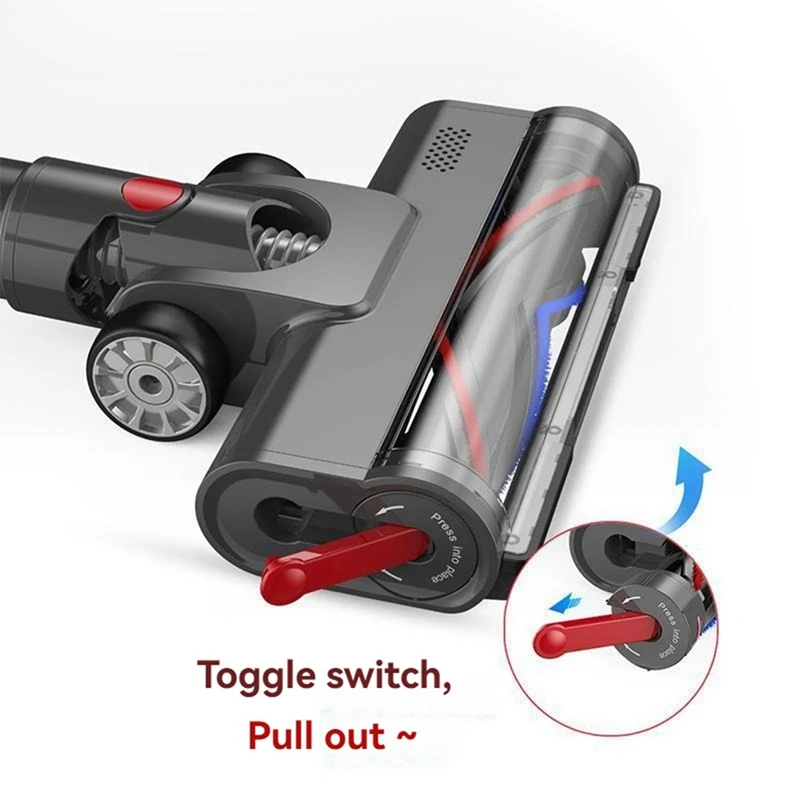 A44F-Quick-Release Turbine Brush Head For Dyson V7 V8 V10 V11 V15 Vacuum Cleaner Attachment With LED Light Floor Brush Head