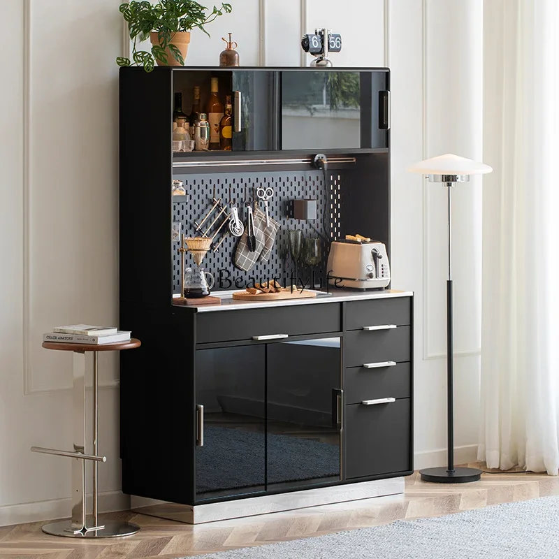 Nordic side cabinet wine cabinet small apartment kitchen modern simple living room bowl cabinet