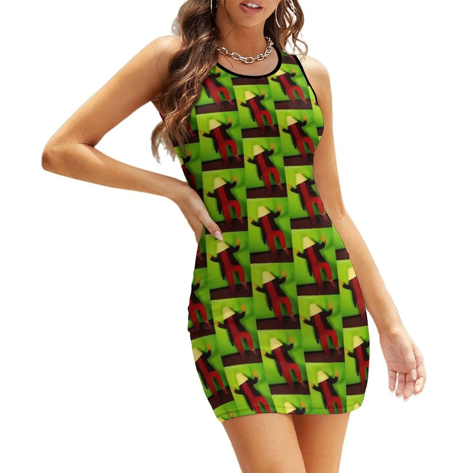 

silly1 Sleeveless Sundress summer dress woman 2025 dresses for woman 2025 women's summer dresses 2025 Dance dresses