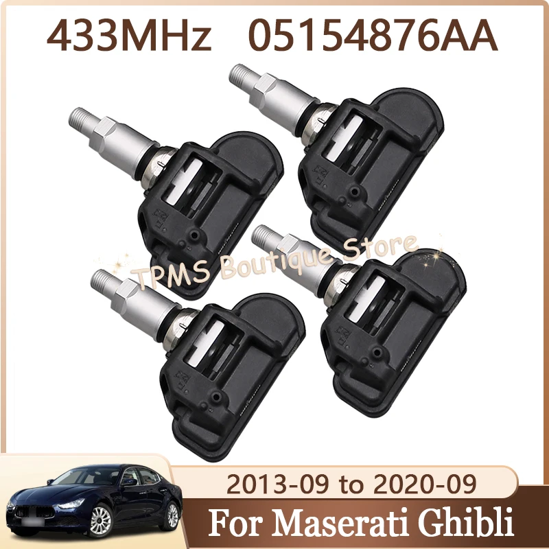 

4pcs 433MHz 05154876AA Tyre Pressure Monitoring System Car Accessories For Maserati Ghibli Levante Quattroporte VI Alfa Romeo 4C