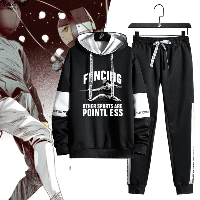 fencing-sportswear-set-for-teens-long-sve-hoodie-and-pants-epee-and-flower-sword-design-vintage-sle-athletic-outfit