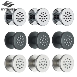 Newly Luxury Brass Body Sprays Round Shower SPA Massage Jets Concealed Bathroom Shower Sprayer Head Faucet Accessories