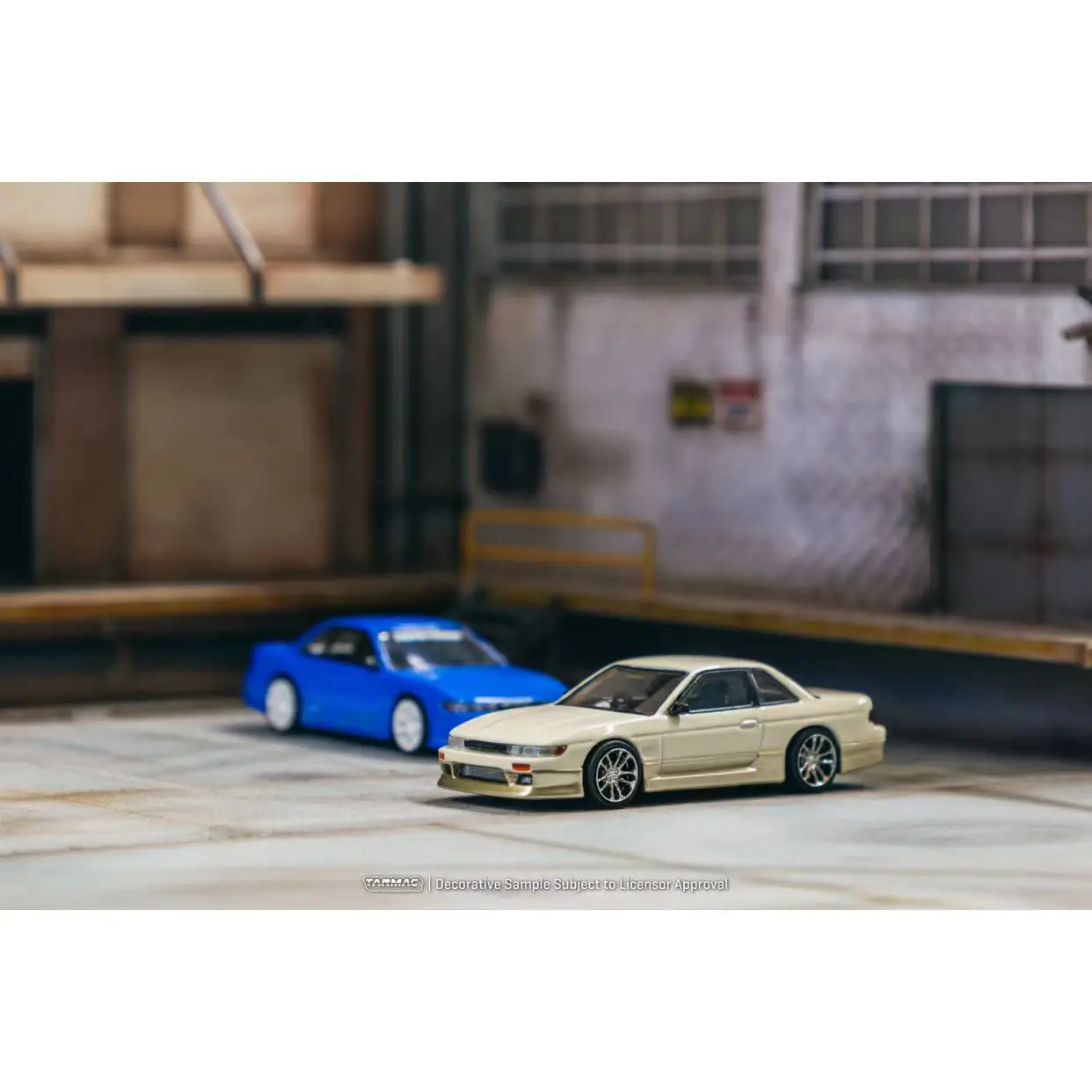 Tarmac Works 1:64 Toy Model Car VERTEX Silvia S13 Alloy Vehicle White Gold