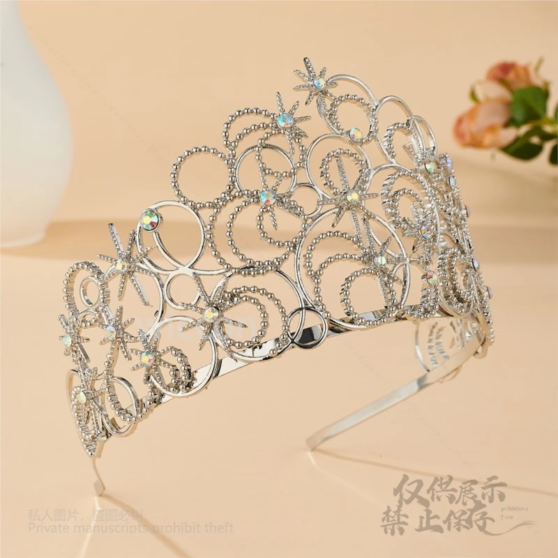 Wicked Glinda 4-Colors Crown Cosplay Dress Up Fantasia Headgear Disguise Costume Women Girls Halloween Carnival Accessories Cos