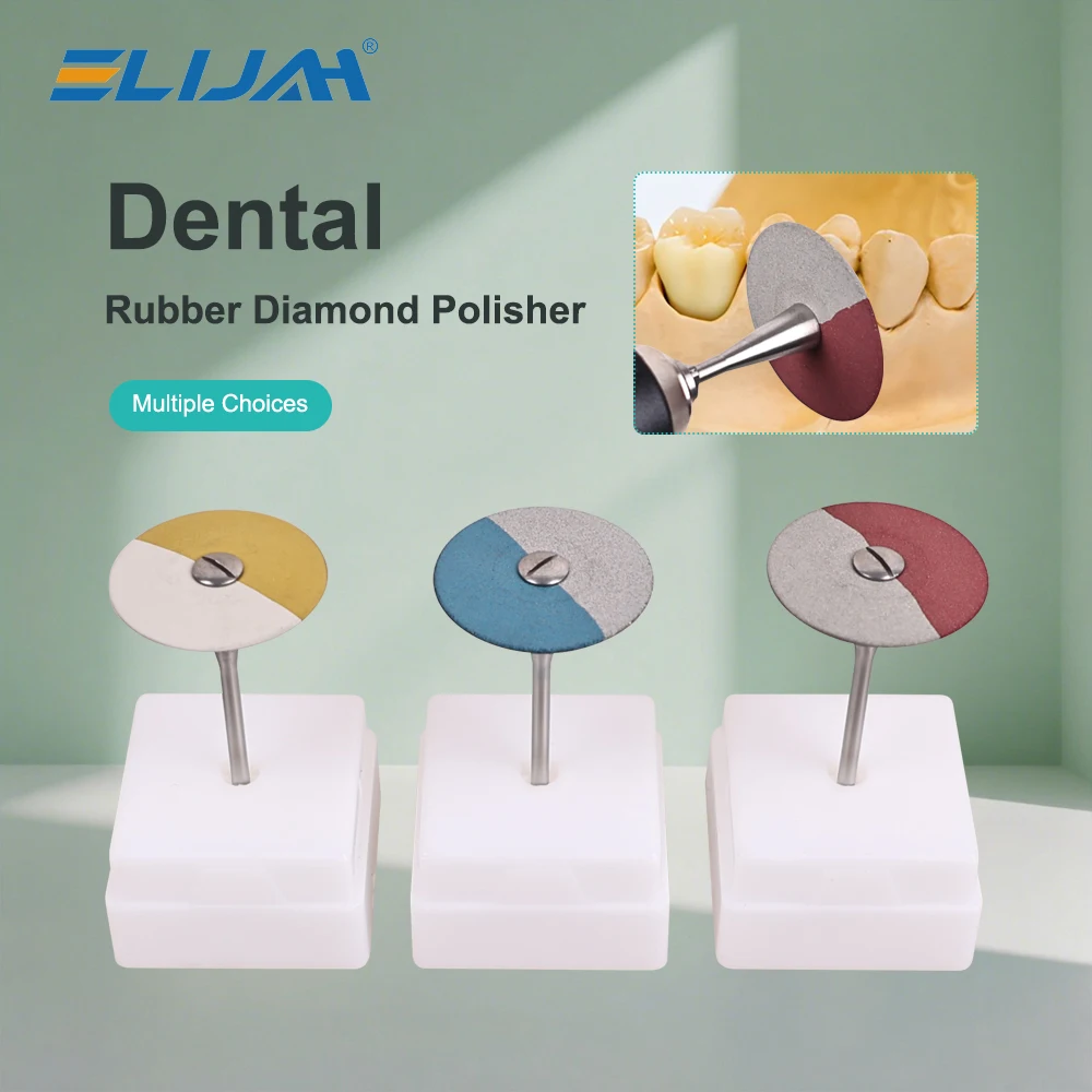 

ELIJAH стоматологические резиновые алмазные полировальные колеса, двухцветные алмазные полировки, алмазные резиновые полировки RGD, стоматологические инструменты