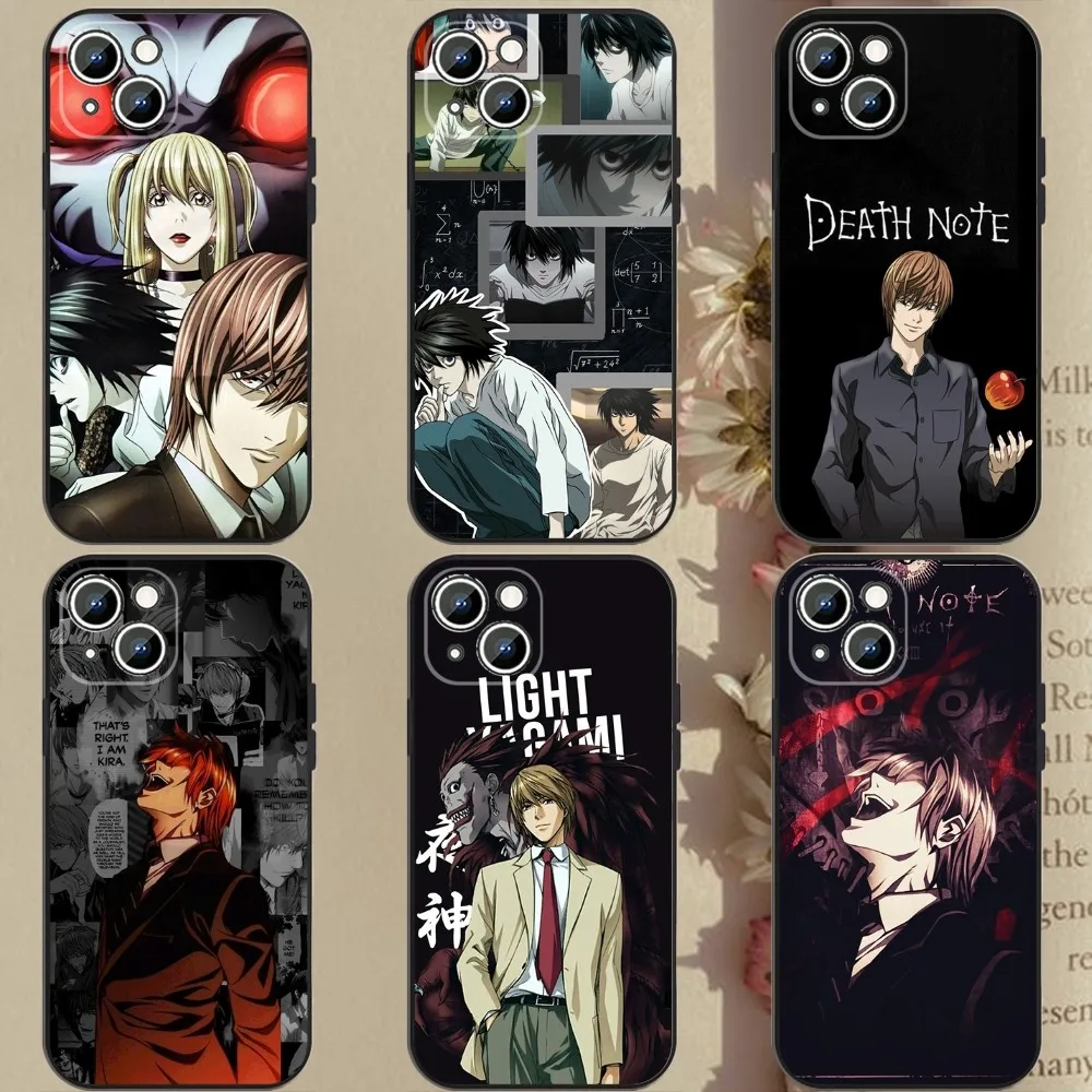 

Death Notes Phone Case Phone Case For Apple iPhone 15,14,13,12,11,XS,XR,X,8,7,Pro,Max,Plus,mini Silicone Black Cover