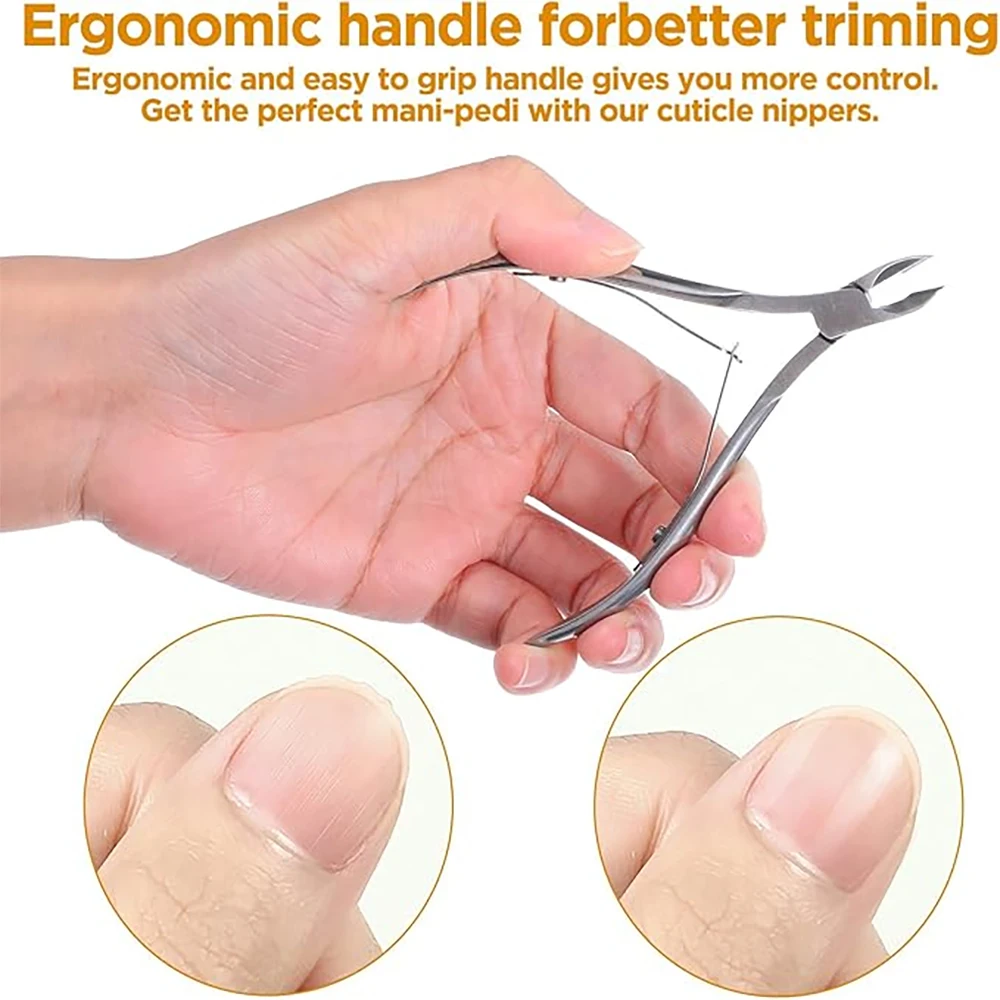 Manicure Tools Nail Scissors Silver Stainless Steel Nail Cuticle Nipper Dead Skin Removal Product Manicure Dead Skin Scissors