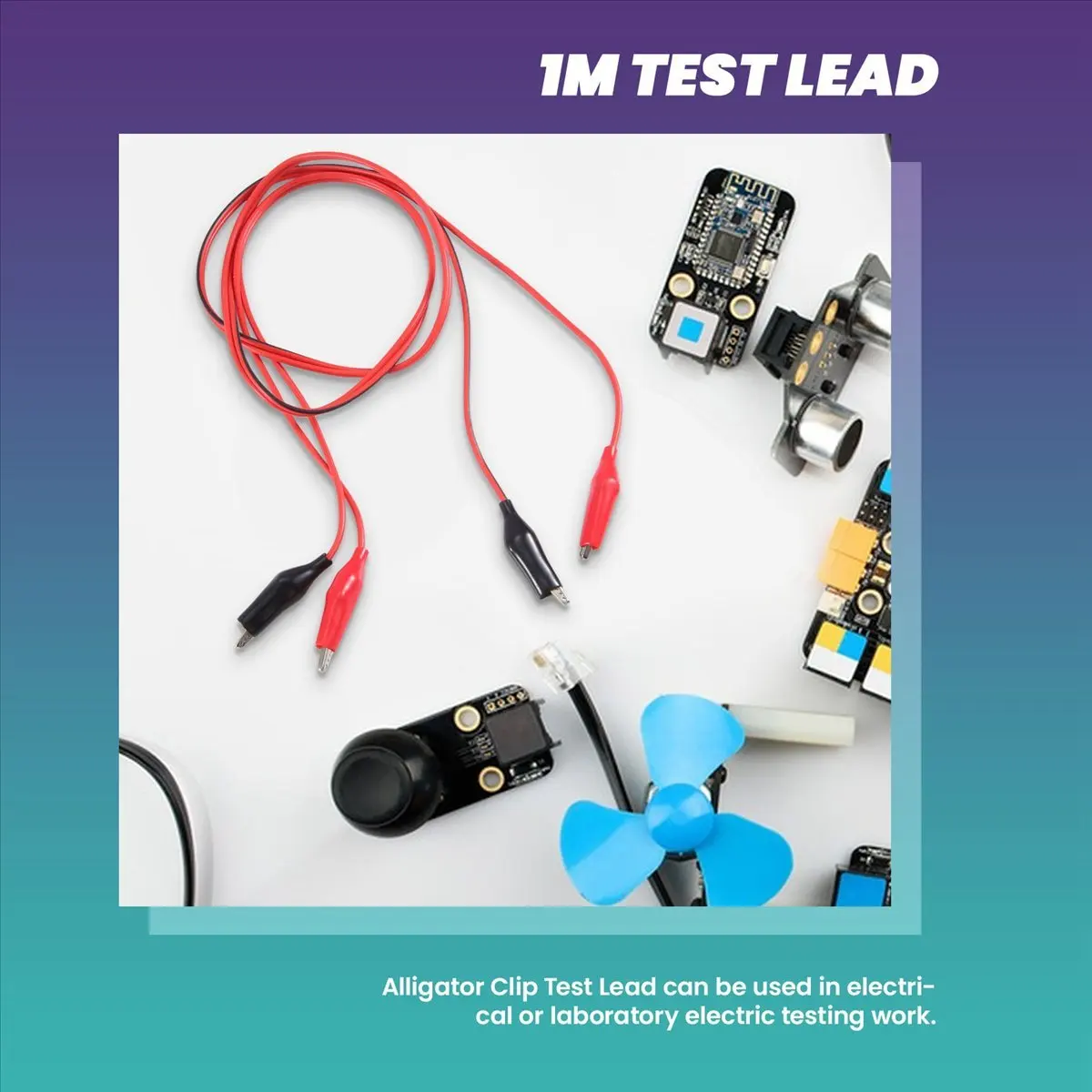 #11R 1M Double-end Alligator Clips Test Lead Jumper Wire,Double-end Test Lead ,()