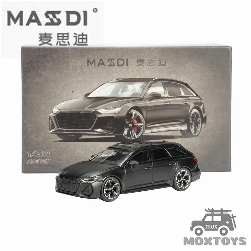 

MASDI 1:64 RS6 Avant Black AD4100 Diecast Model Car gift Alloy Vehicle