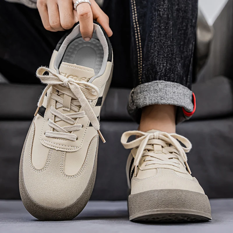 أحذية تدريب ألمانية جديدة للرجال لعام 2025، أحذية كاجوال فورست الأمريكية الرجعية، أحذية رياضية ذات نعل سميك