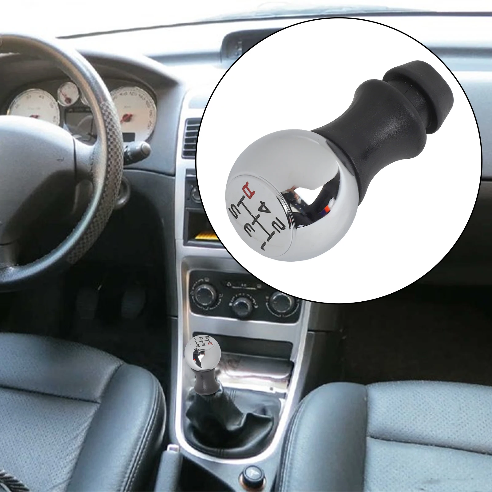 

Upgrade Your For Peugeot\\'s Interior with an Aluminum Alloy Gear Shift Knob Lever Compatible with Many Popular Models