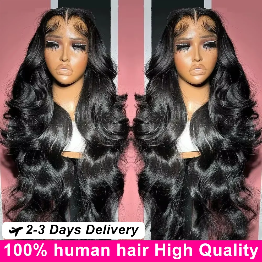 

40 50 дюймов Объемная волна Человеческие волосы Парики 13x6 Hd Парик фронтальной части шнурка Бразильский 250 Плотность 100% человеческие волосы Влажные и волнистые парики фронта шнурка