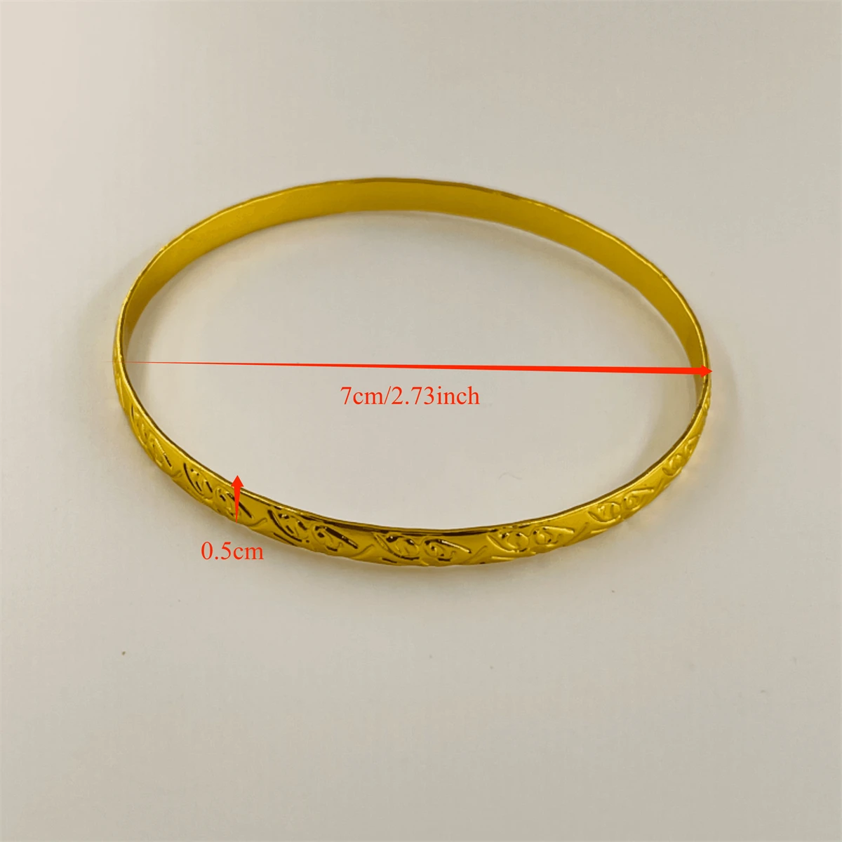 4pcs/lot three-dimensional patterned flower bracelet with closed gold bracelet, exquisite craftsmanship jewelry