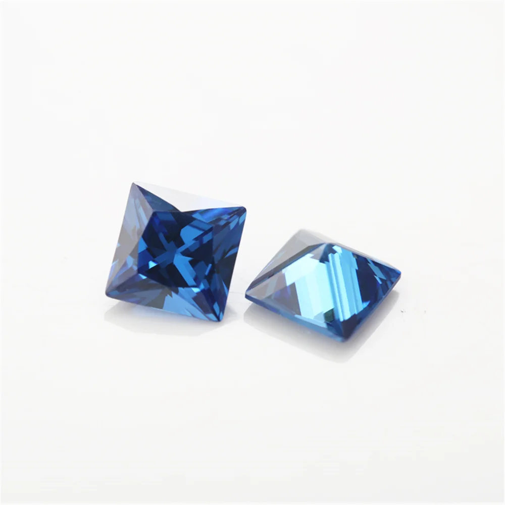 1.75x1.75~15x15mm 5/10pcs AAAAA Square Shape Princess cut Multicolour Loose Cubic Zirconia Beads for Jewelry Earrings make