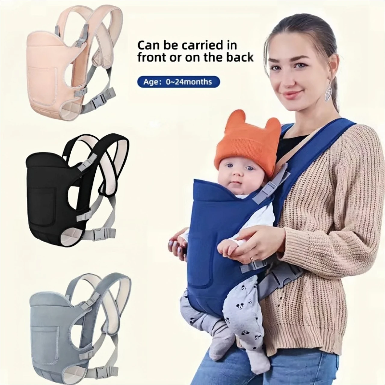 4 IN 1  Baby Carrier Sling Versatile Multifunctional Shoulder Baby Carrier Four Carrying Methods Front And Back style