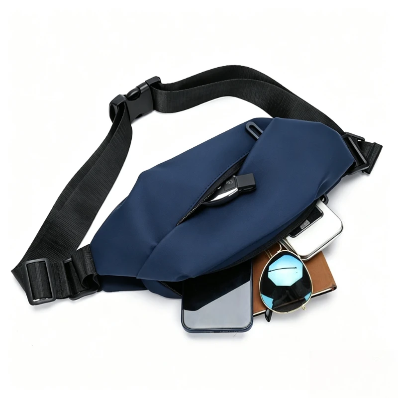 Haissky Waterproof Zipper Waist Packs For Men Women Multi Pockets Hiking Camping Running Phone Earphone Cards Storage Waist Bags