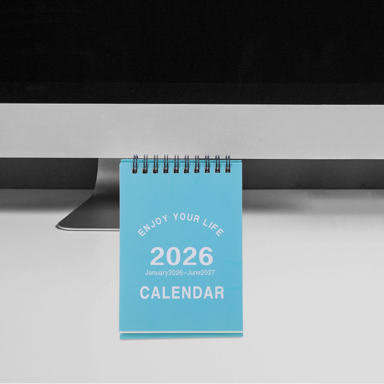 2026 Desk Calendar Compact Mini Standing Flip Monthly Planner For Home Office School Smooth Writing Surface Desktop