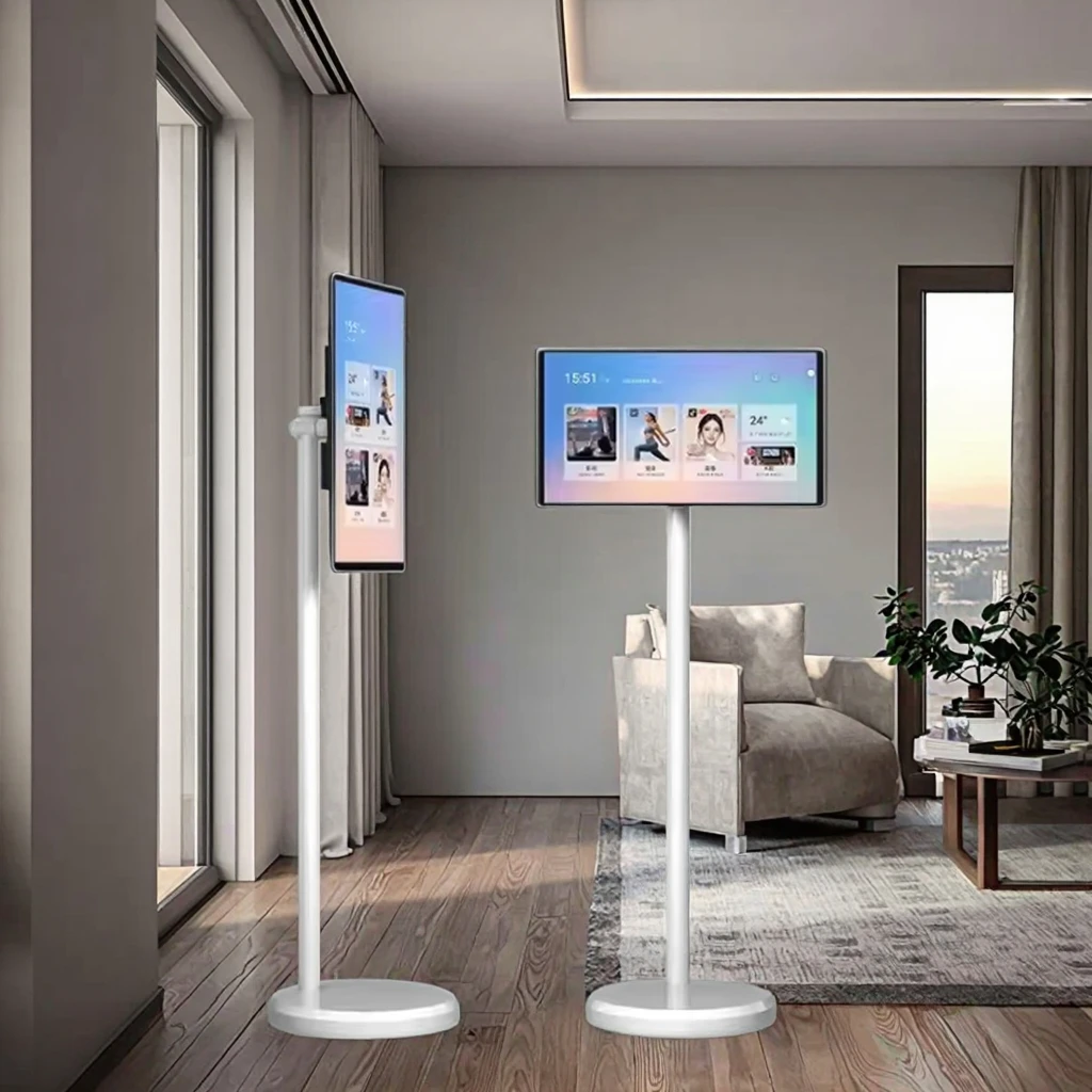 Pantalla portátil de 32 pulgadas Android Smart Online TV HD pantalla táctil USB Wifi retroiluminación LED 120Hz para estudio trabajo entrenamiento juegos