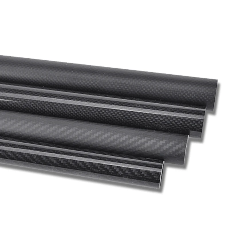 1Pcs Length 1000mm 3K Carbon Fiber Tube High Composite Hardness Material OD: 30 32 33 34 35mm For Plant Protection Aircraft