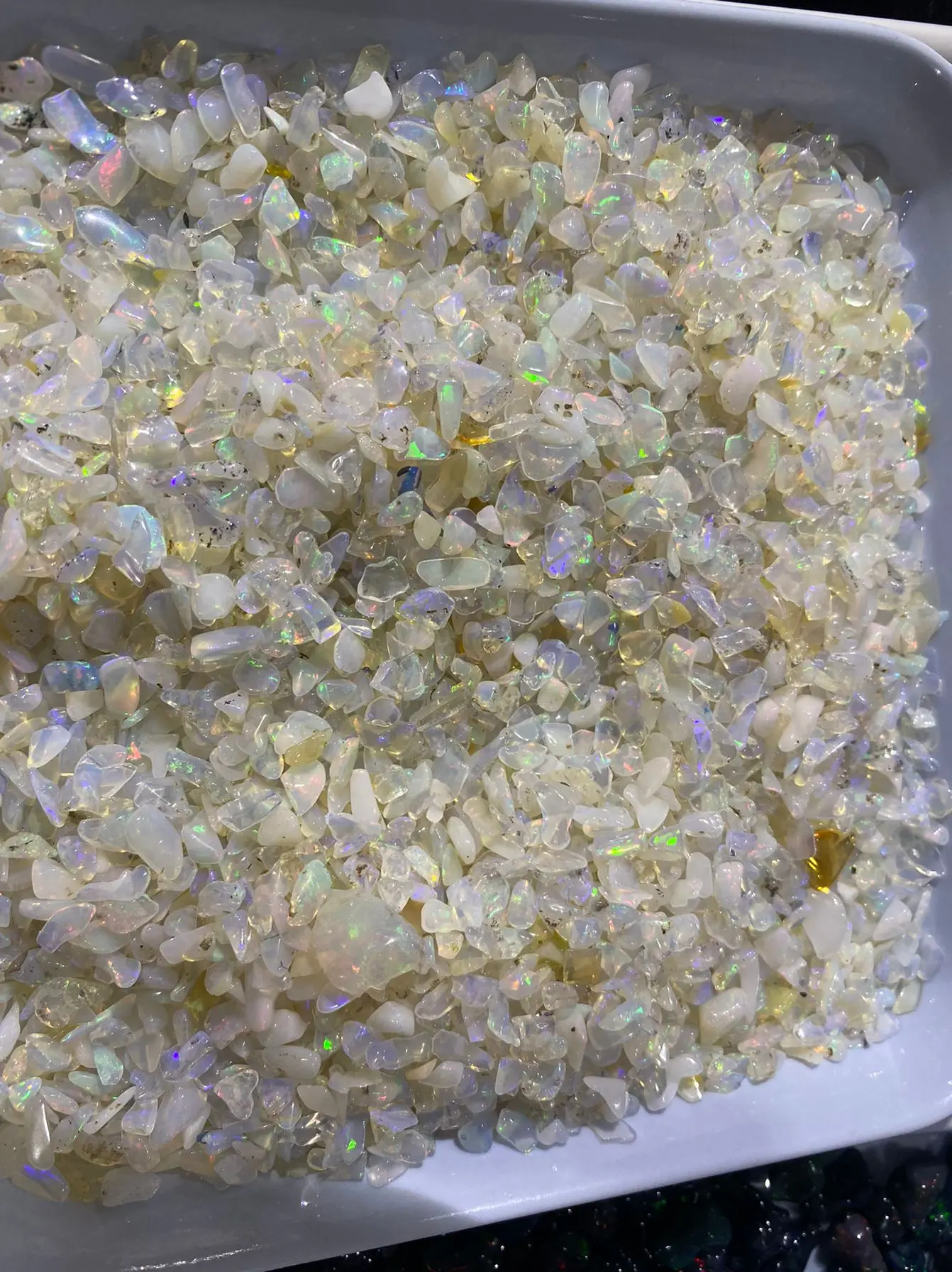 Natural Multi Fire Ethiopian Opal Polish Rough Loose Gemstone Lot 100 CT