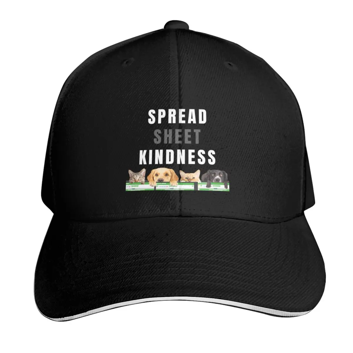 Spread sheet Kindness Baseball Cap Unisex for Men Women Outdoor Golf Running Hiking Summer Beach Travel