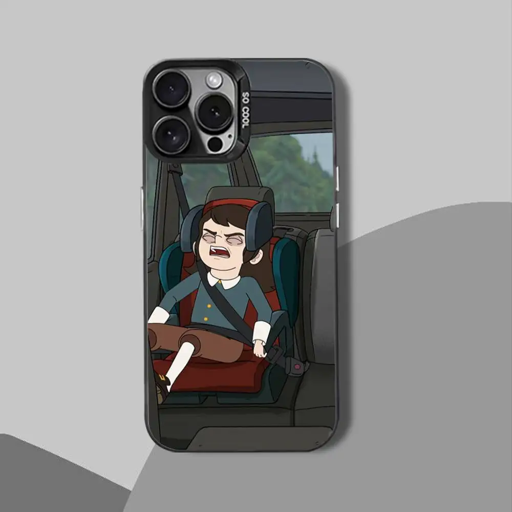 حافظة هاتف H-HauntedS HotelS 2025 لهاتف آيفون 12,16,11,14,13,17,15,E,Max,Plus,Air,Pro,غطاء أسود صغير مقاوم للصدمات #2