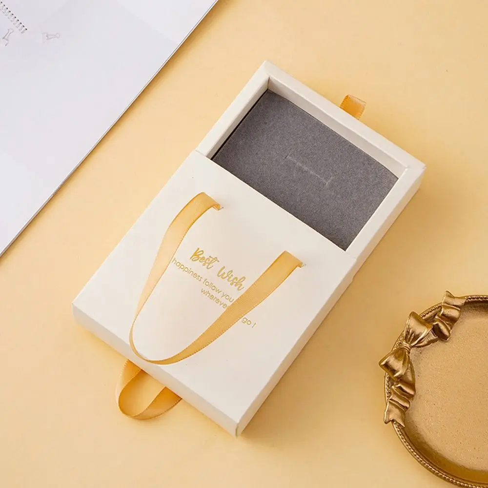 Gifts Box Party Dust-proof Necklace Pendant With Handle Bracelet Gift Packaging Storage Box Drawer Jewelry Box Earrings Case