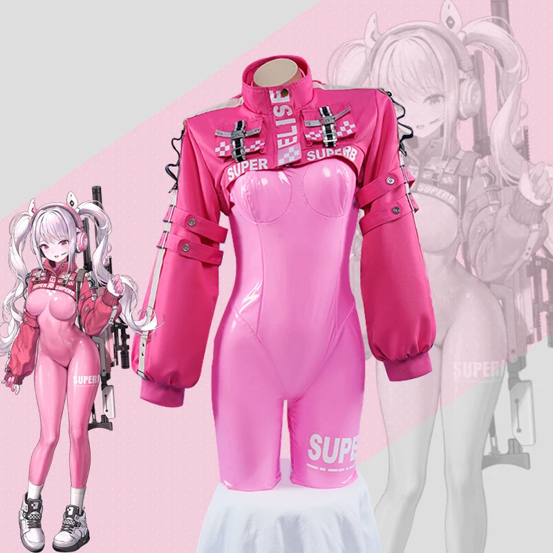 

Anime Alice cosplay Nikke cosplay costume Irelia H Victory jumpsuit set Halloween party costume